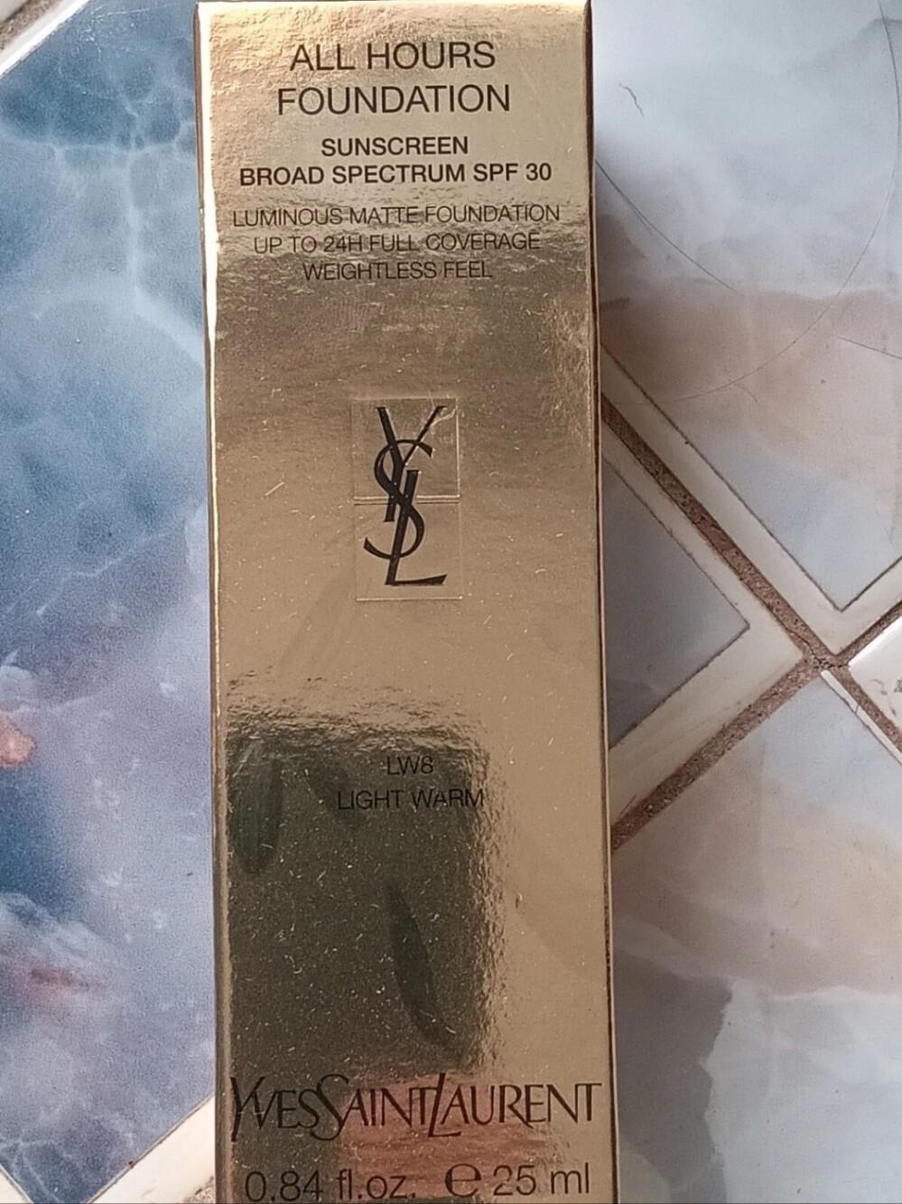 Yves Saint Laurent All Hours Foundation - Gold Packaging